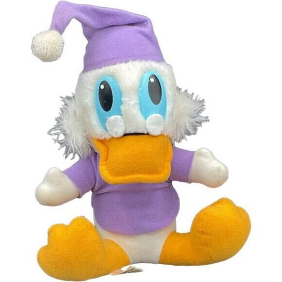 Mickeys Christmas Carol Disney Scrooge McDuck Plush Toy Vintage Stuffed Animal - Picture 1 of 4